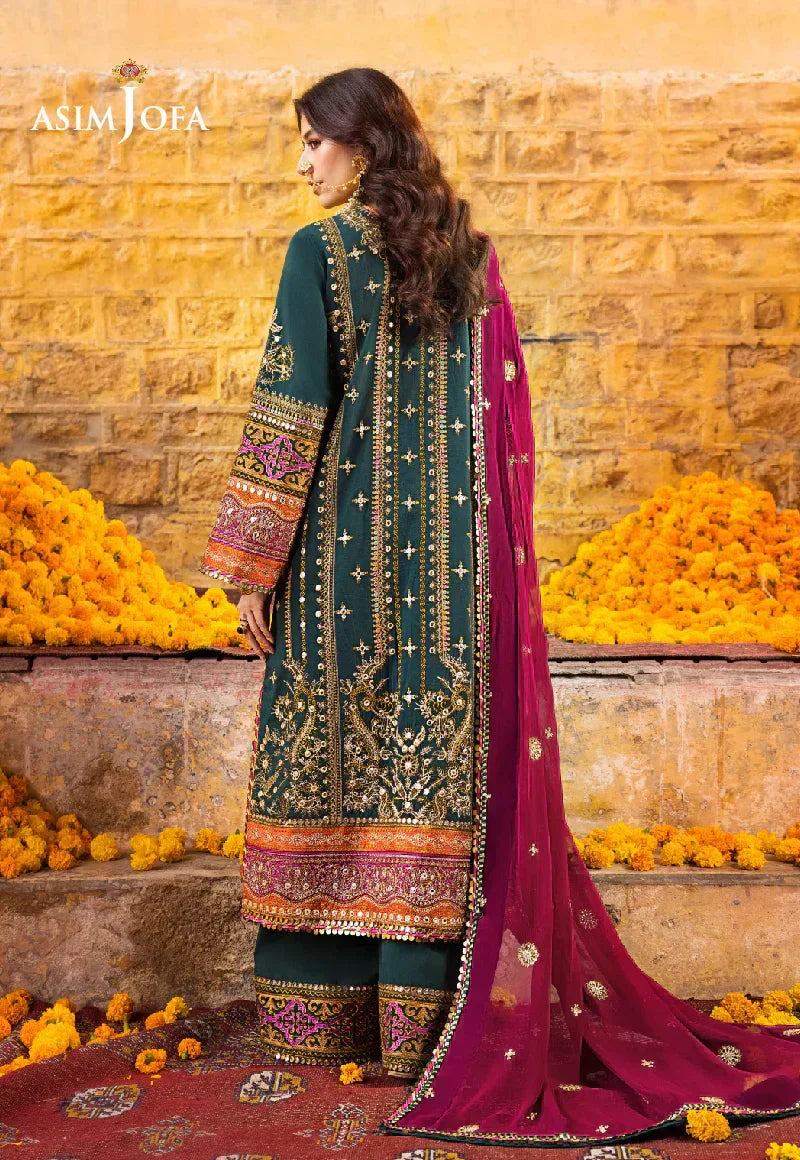 Asim Jofa | Luxury Lawn 2023 | AJLR-25 - Rang-e-Khaas