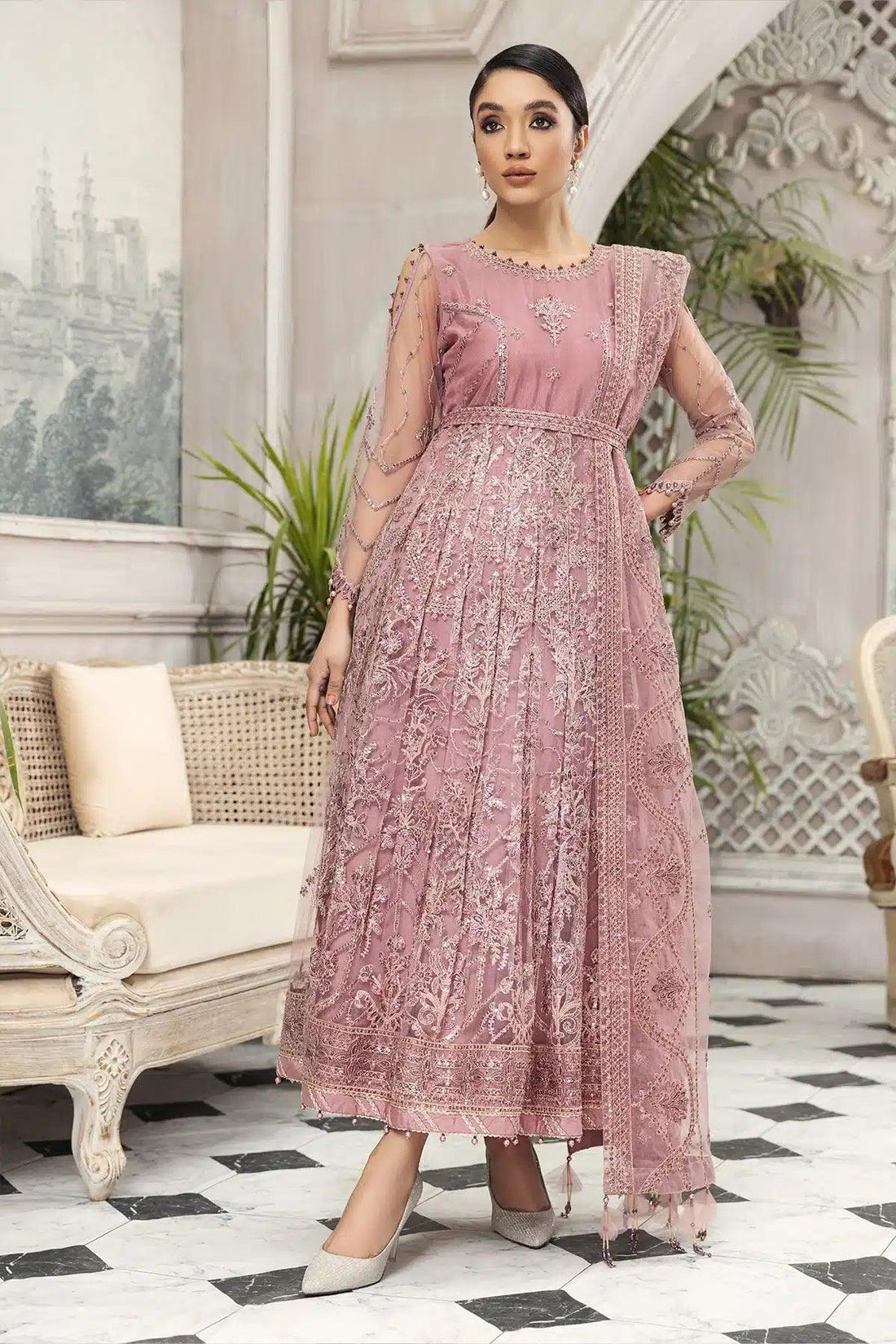 Alizeh | Embroidered Chiffon | Mahpera - Rang-e-Khaas