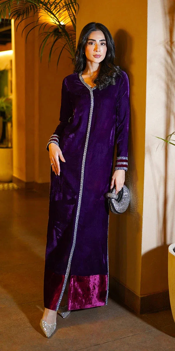 Erum Khan | Velvet Wisper | Plum Royale - Rang-e-Khaas