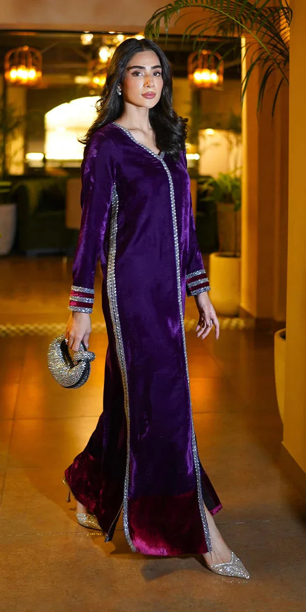 Erum Khan | Velvet Wisper | Plum Royale - Rang-e-Khaas