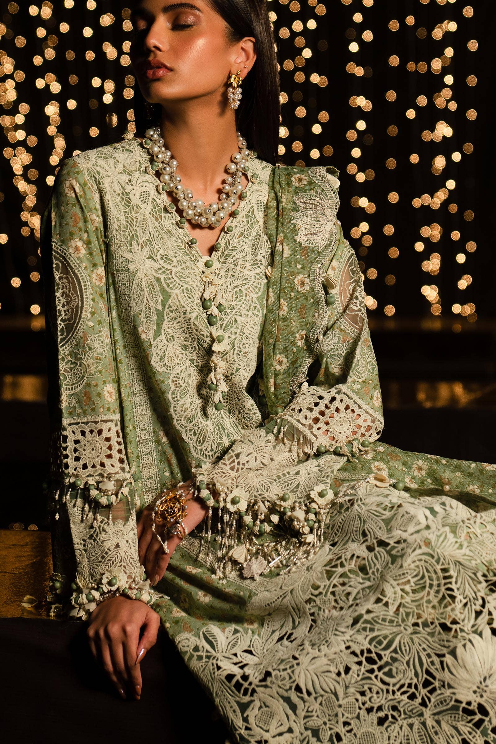 Sana Safinaz | Luxury Collection 24 | L241-005B-3CU - Rang-e-Khaas