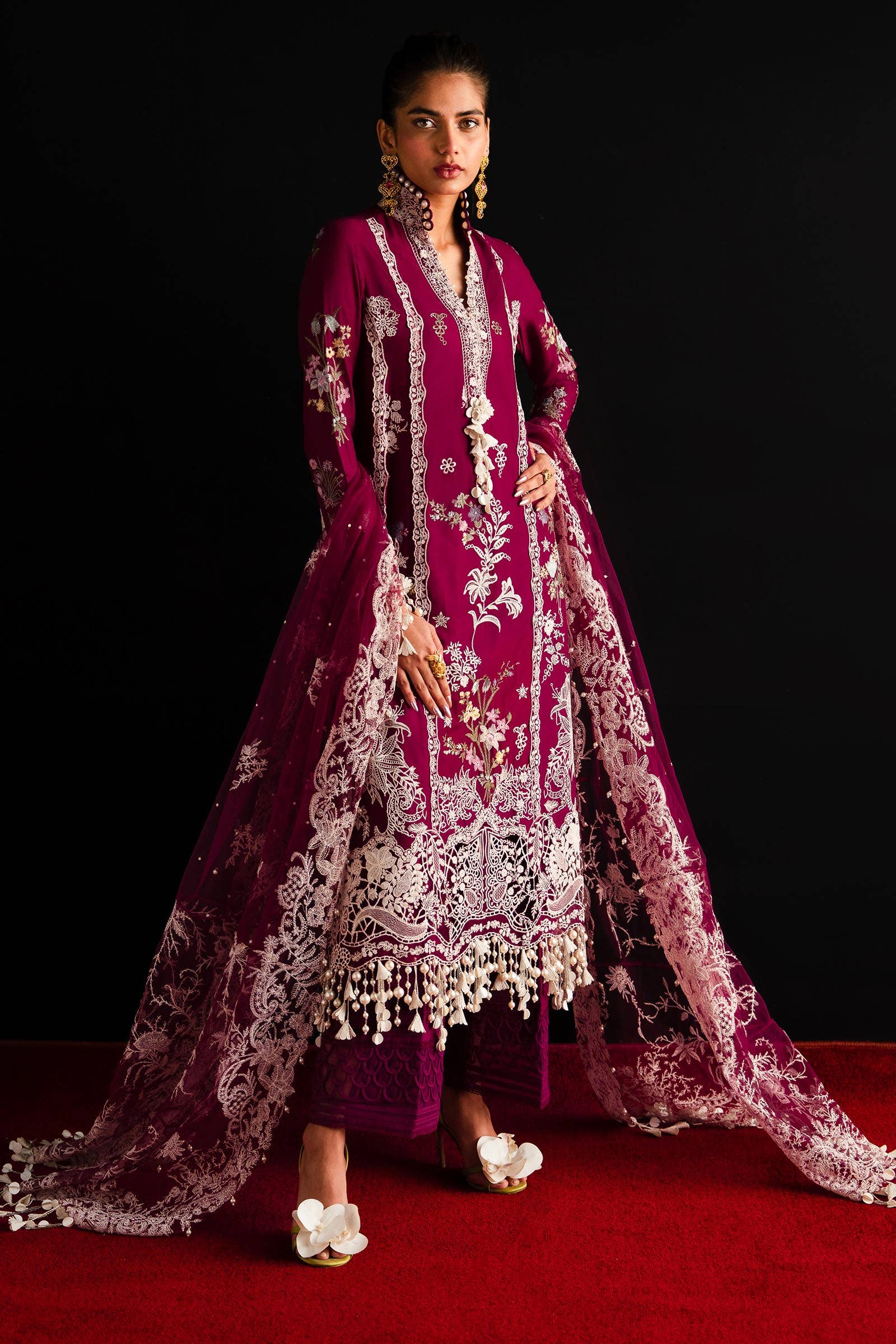 Sana Safinaz | Luxury Collection 24 | L241-007B-3CT - Rang-e-Khaas