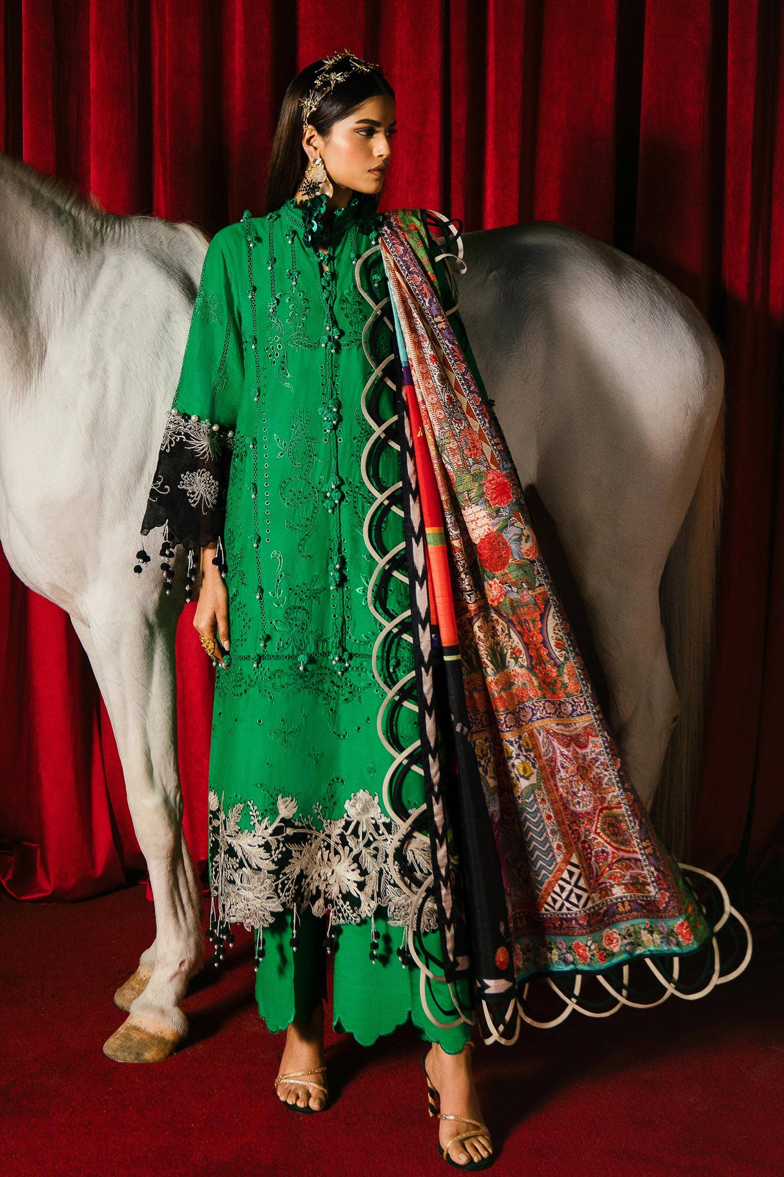 Sana Safinaz | Luxury Collection 24 | L241-001B-3CL - Rang-e-Khaas