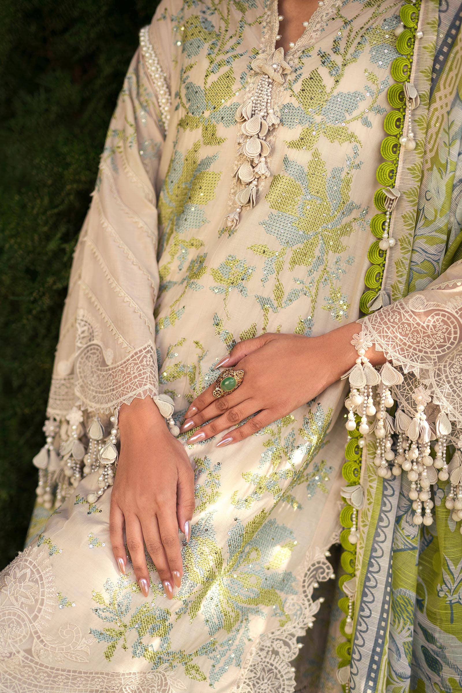 Sana Safinaz | Luxury Collection 24 | L241-008A-3CV - Rang-e-Khaas