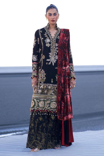 Sana Safinaz | Winter Shawl 24 | S241-001A-3CP - Rang-e-Khaas