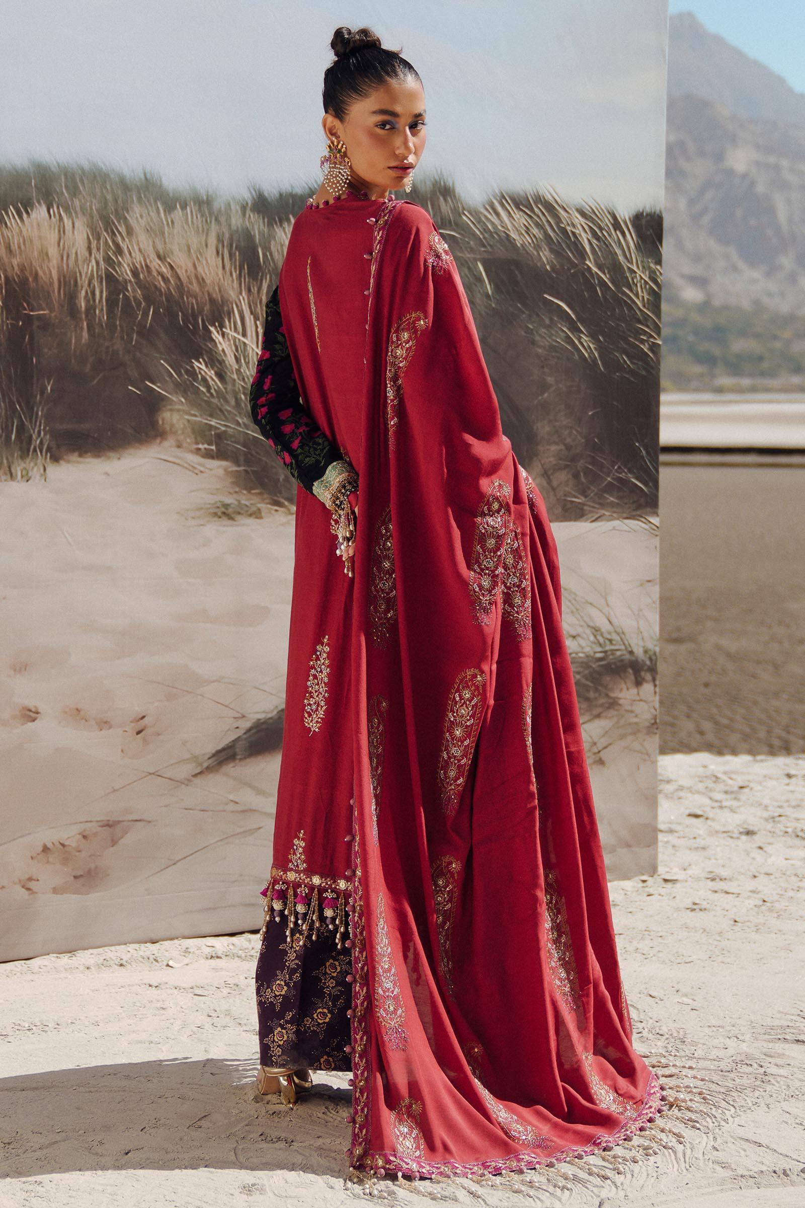 Sana Safinaz | Winter Shawl 24 | S241-002A-3CP - Rang-e-Khaas