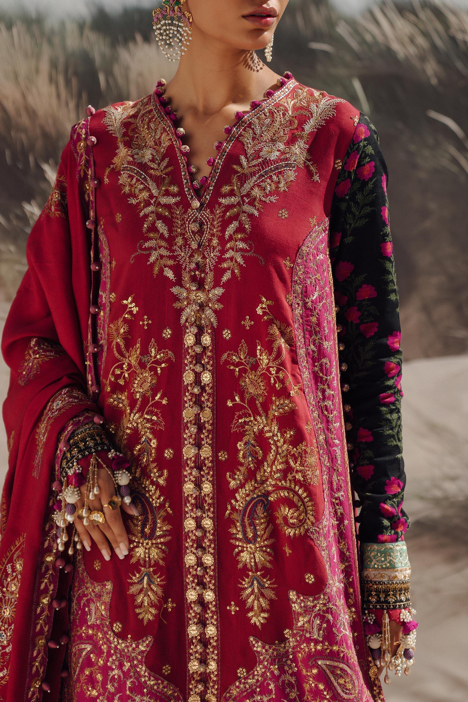 Sana Safinaz | Winter Shawl 24 | S241-002A-3CP - Rang-e-Khaas