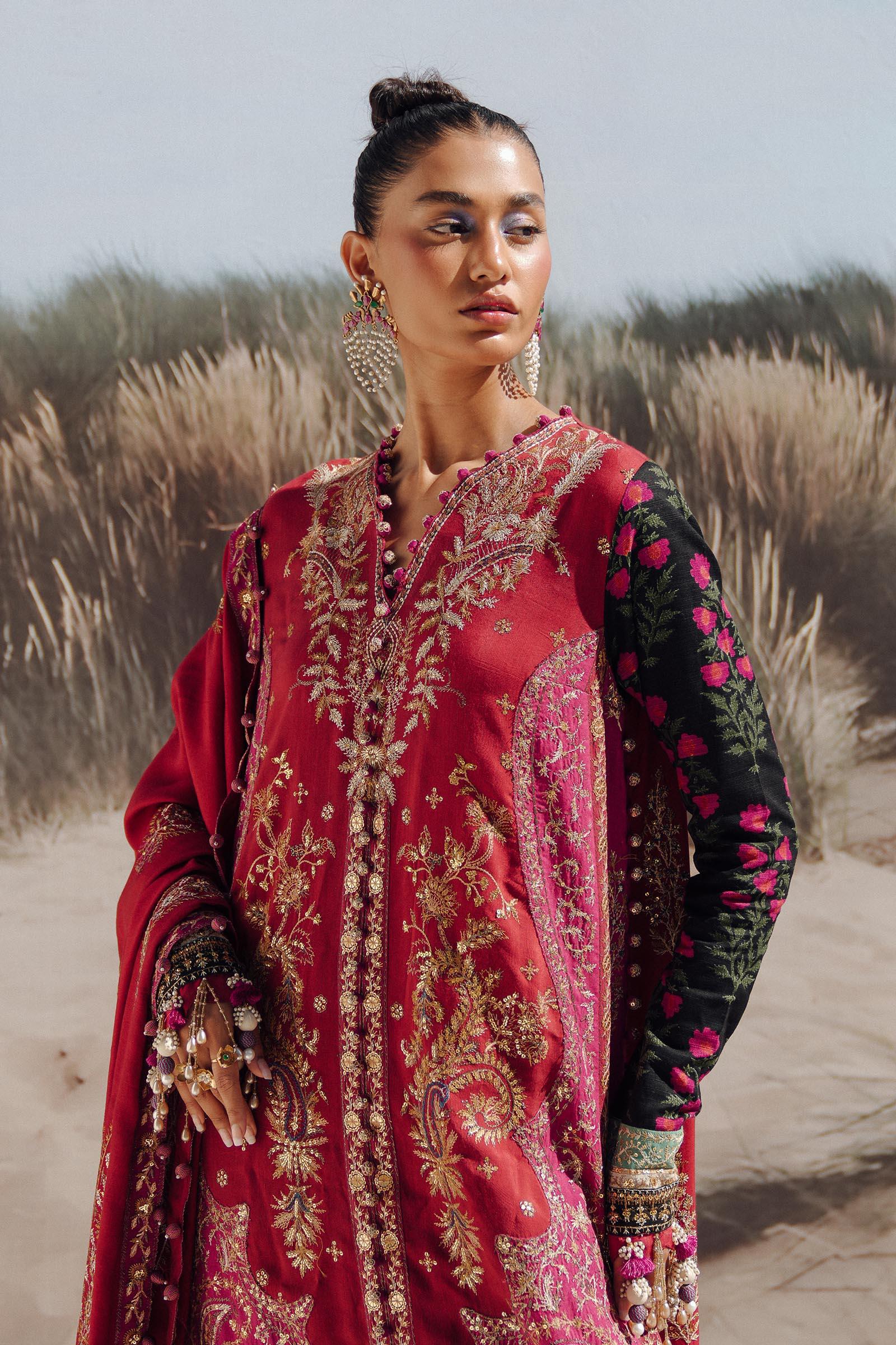 Sana Safinaz | Winter Shawl 24 | S241-002A-3CP - Rang-e-Khaas