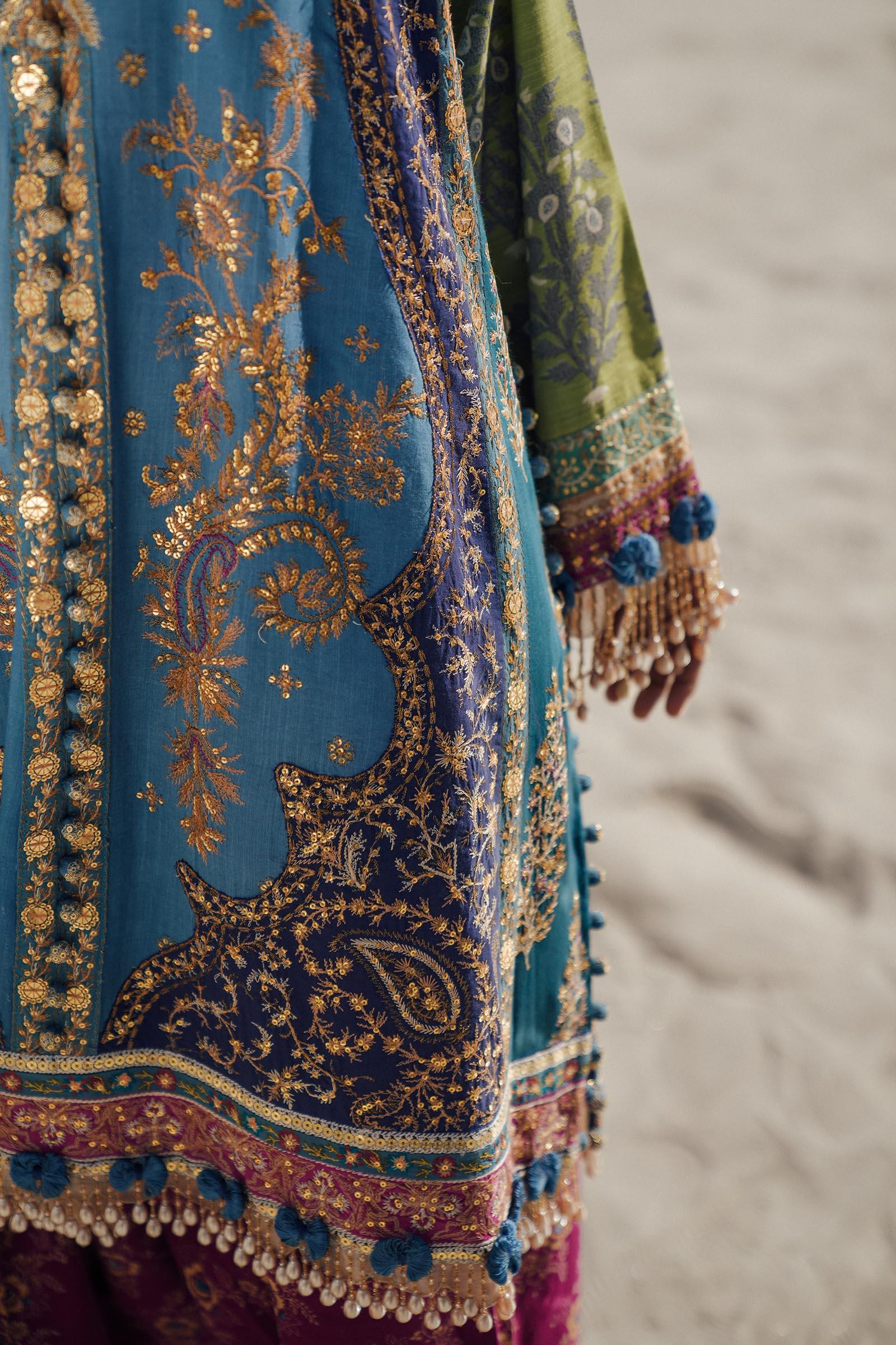Sana Safinaz | Winter Shawl 24 | S241-002B-3CP - Rang-e-Khaas