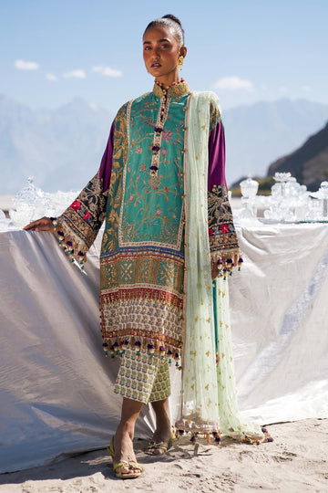 Sana Safinaz | Winter Shawl 24 | S241-004A-3CP - Rang-e-Khaas