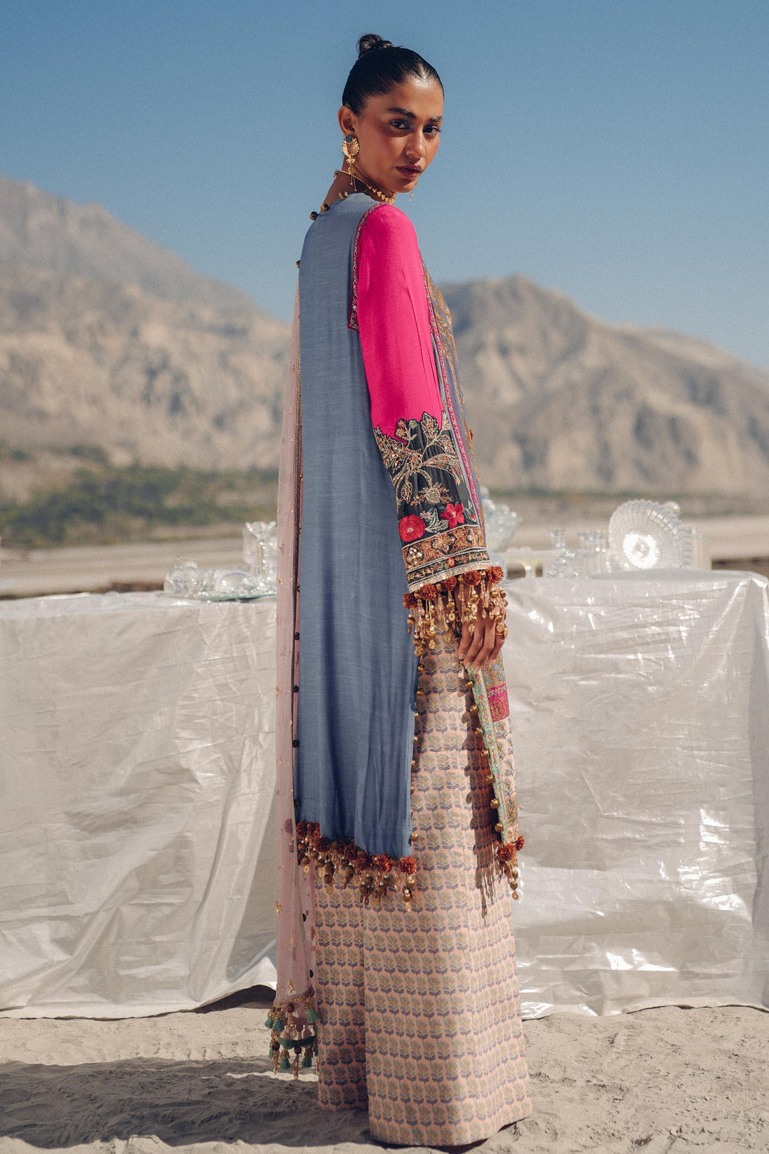 Sana Safinaz | Winter Shawl 24 | S241-004B-3CP - Rang-e-Khaas