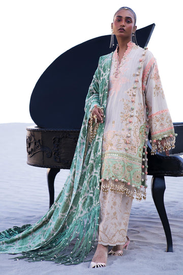 Sana Safinaz | Winter Shawl 24 | S241-001B-3CP - Rang-e-Khaas