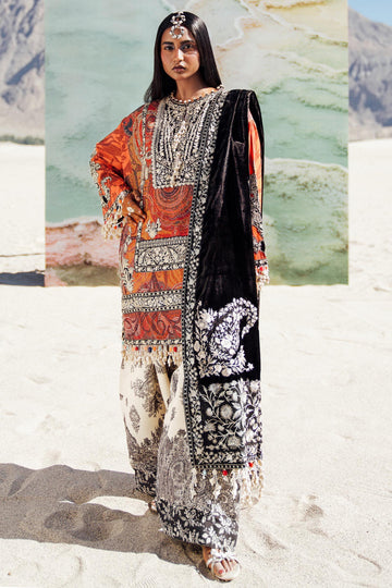 Sana Safinaz | Winter Shawl 24 | V241-007-3CP - Rang-e-Khaas