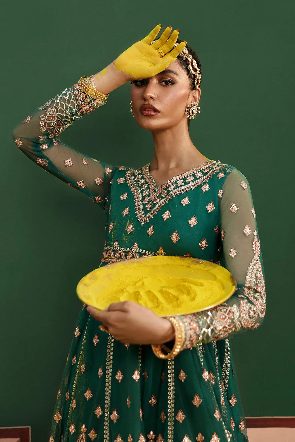 Afrozeh Shehnai Wedding Formal 3Pc Suit AFS-24-01 Shaista - Rang-e-Khaas