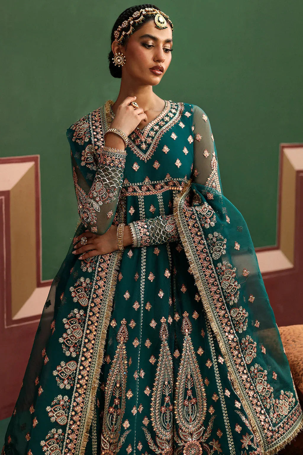 Afrozeh Shehnai Wedding Formal 3Pc Suit AFS-24-01 Shaista - Rang-e-Khaas