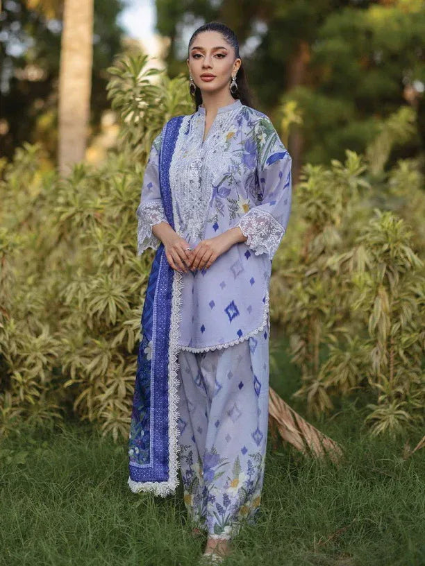 Tahra by Zainab Chottani Embroidered Lawn 3Pc Suit D-06A RAHA - Rang-e-Khaas