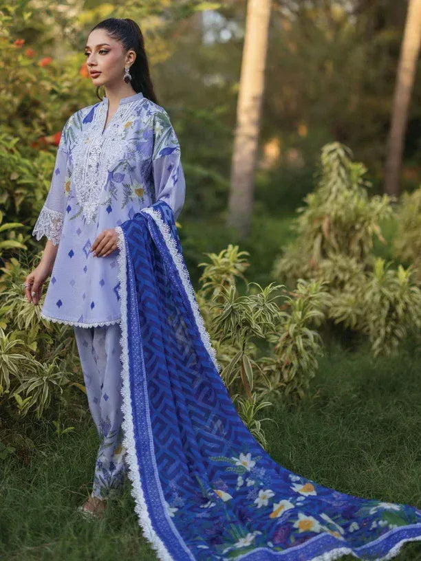 Tahra by Zainab Chottani Embroidered Lawn 3Pc Suit D-06A RAHA - Rang-e-Khaas