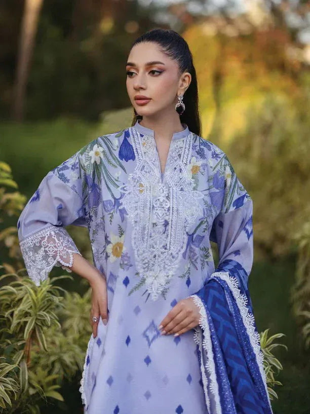 Tahra by Zainab Chottani Embroidered Lawn 3Pc Suit D-06A RAHA - Rang-e-Khaas