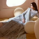 Ayzel Luminara Embroidered Organza 3Pc Suit AWF-09 TALIA