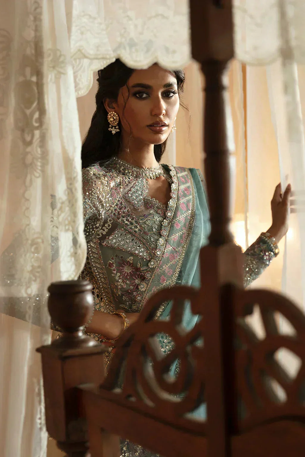 Hayat by Afrozeh Embroidered Organza 3Pc Suit AFH-24-10 TARA - Rang-e-Khaas