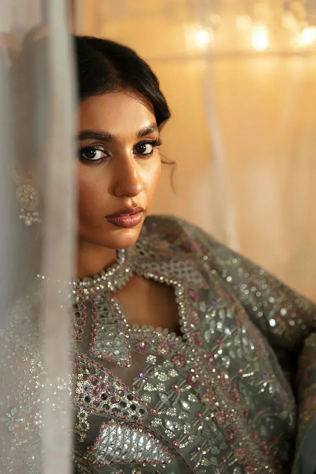 Hayat by Afrozeh Embroidered Organza 3Pc Suit AFH-24-10 TARA - Rang-e-Khaas