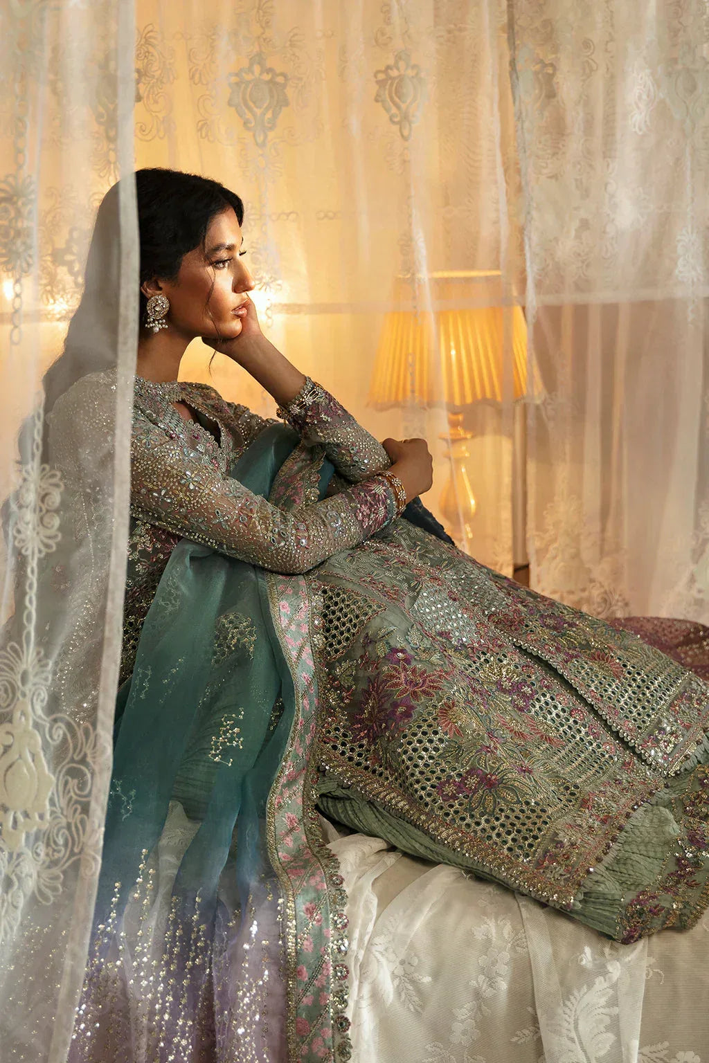 Hayat by Afrozeh Embroidered Organza 3Pc Suit AFH-24-10 TARA - Rang-e-Khaas