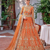 Akbar Aslam Mastani Embroidered Net 3Pc Suit - MAHJABEEN