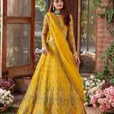 Akbar Aslam Mastani Embroidered Net 3Pc Suit - SHEHERNAZ