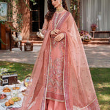 Akbar Aslam Mastani Embroidered Organza 3Pc Suit - MEHRBANO