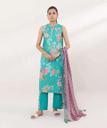 Sapphire | Intermix 2024 | Cambric Suit S-21 - Rang-e-Khaas