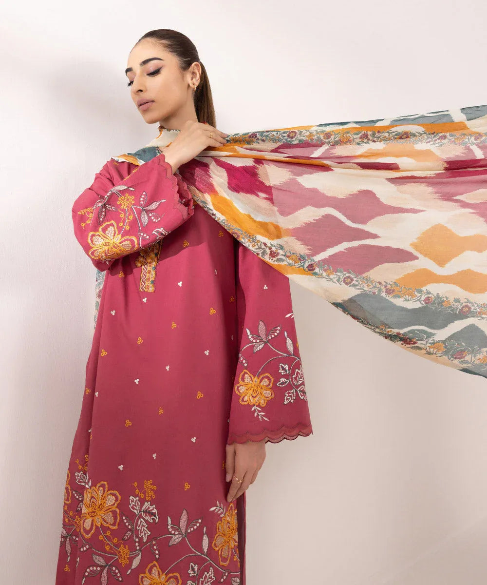 Sapphire | Intermix 2024 | Cambric Suit S-10 - Rang-e-Khaas