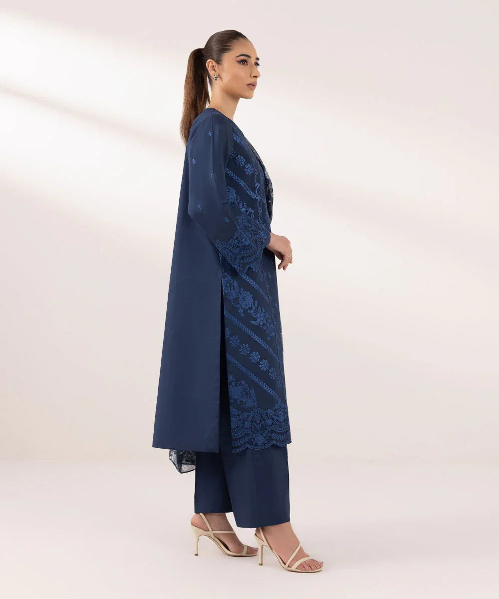 Sapphire | Intermix 2024 | Cambric Suit S-17 - Rang-e-Khaas