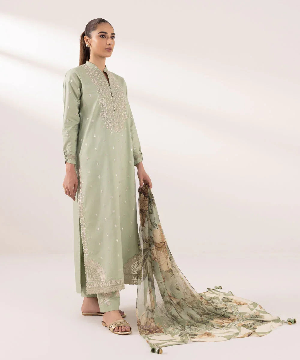 Sapphire | Intermix 2024 | Cambric Suit S-19 - Rang-e-Khaas