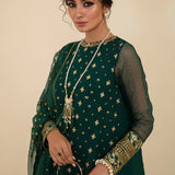 Baroque Exclusive Formal Embroidered Chiffon 3Pc UF-395
