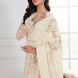 Baroque Chantelle Embroidered Luxury Net Saree D-287
