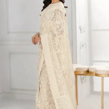 Baroque Chantelle Embroidered Luxury Net Saree D-287