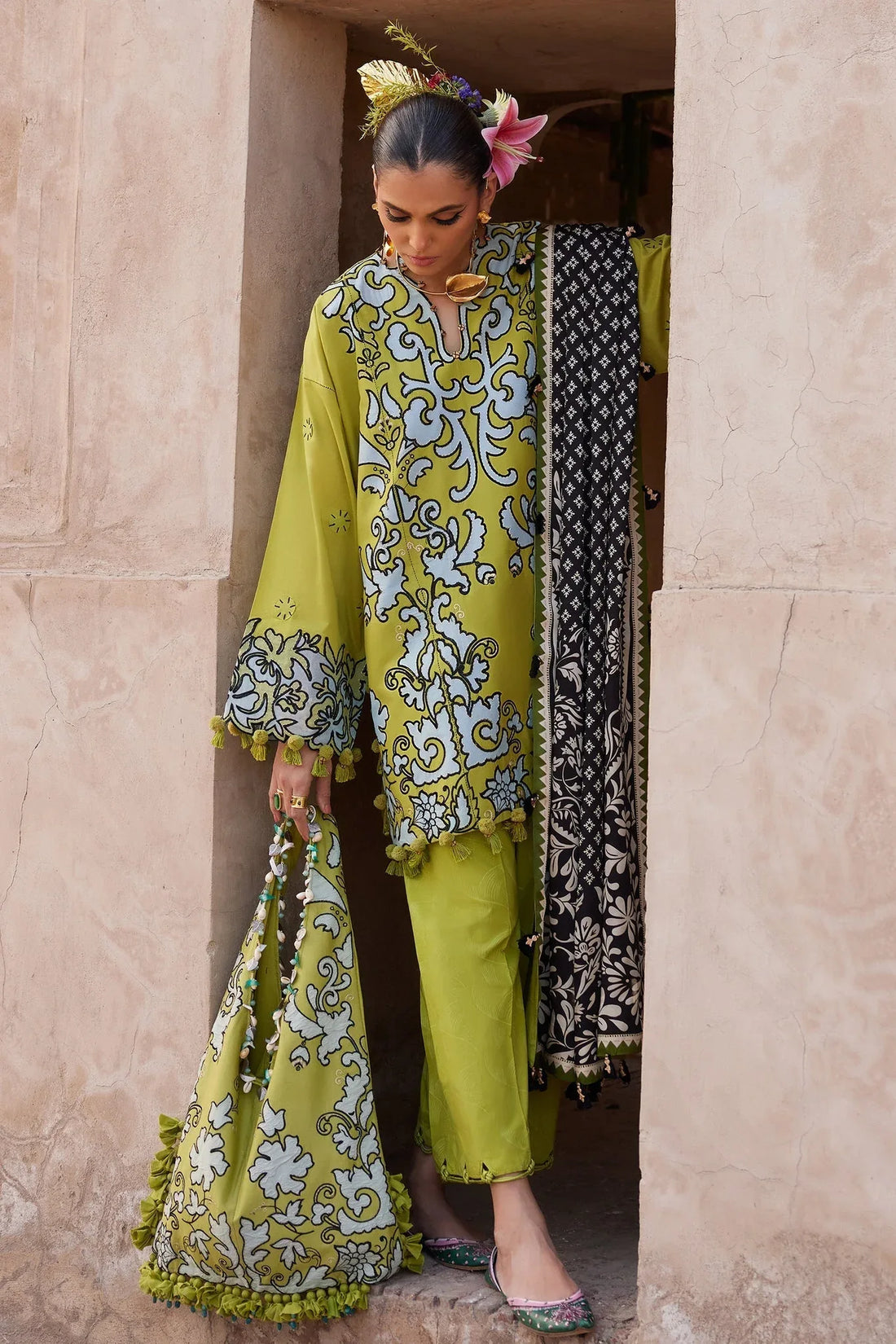Elan | Luxury Lawn 25 | SOLENE (EL25-03 A) - Rang-e-Khaas