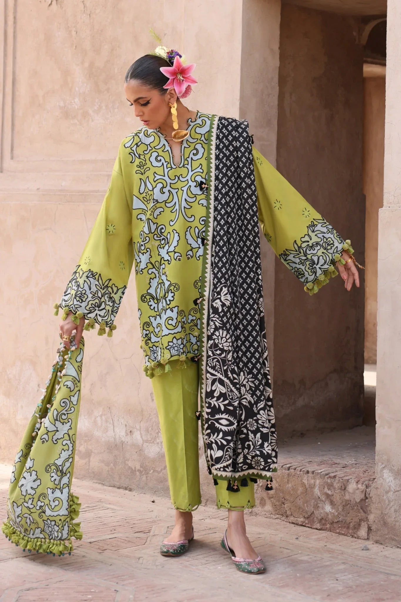 Elan | Luxury Lawn 25 | SOLENE (EL25-03 A) - Rang-e-Khaas