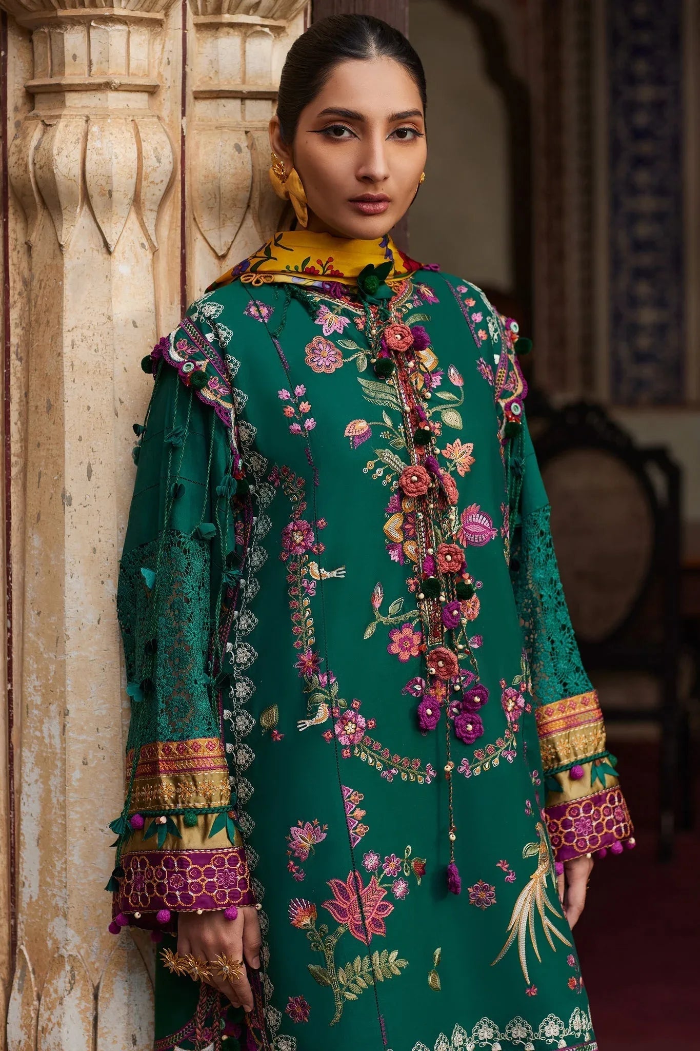 Elan | Luxury Lawn 25 | AURIELLE (EL25-06 A) - Rang-e-Khaas