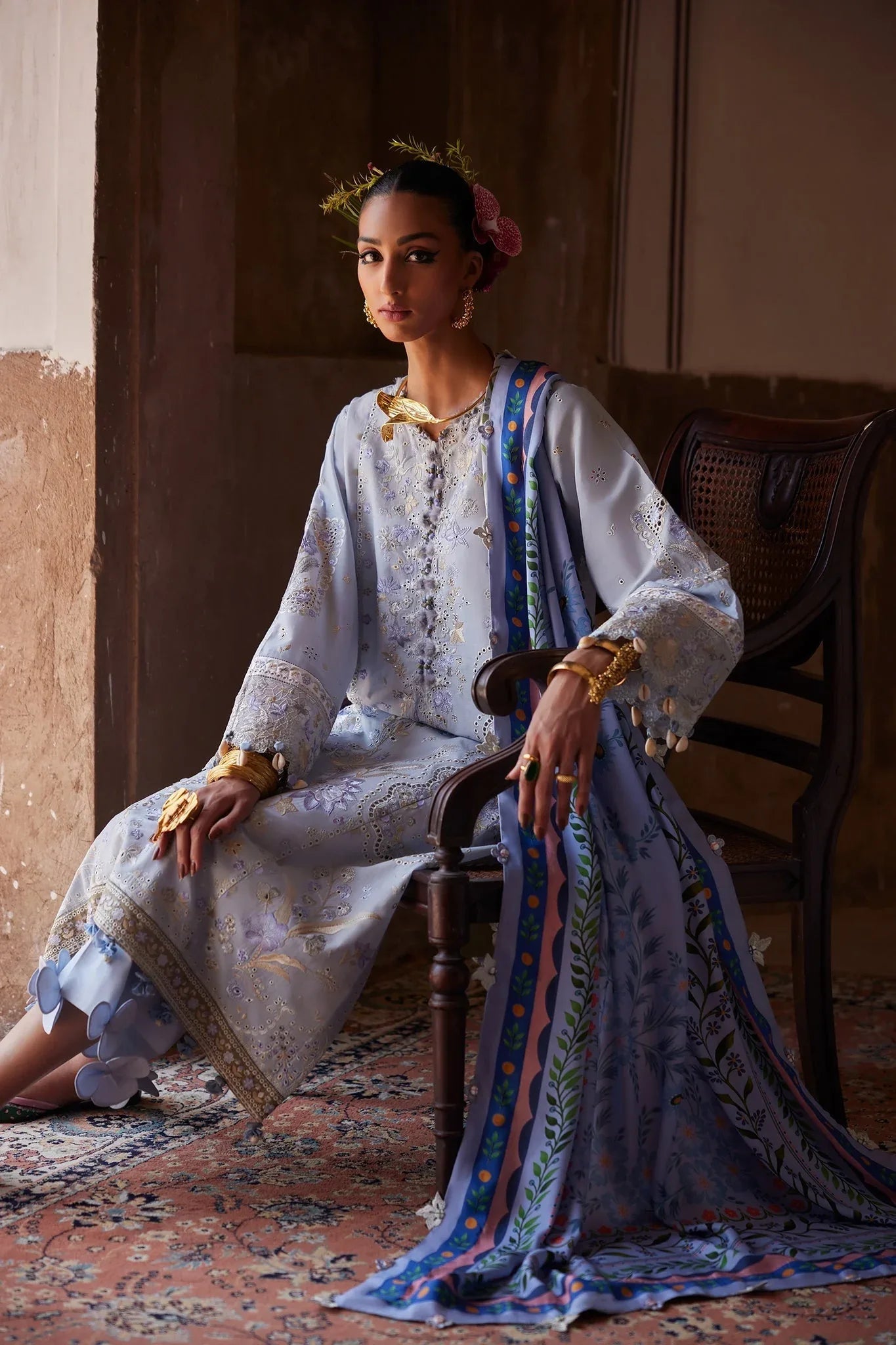 Elan | Luxury Lawn 25 | SERENE (EL25-01 B) - Rang-e-Khaas