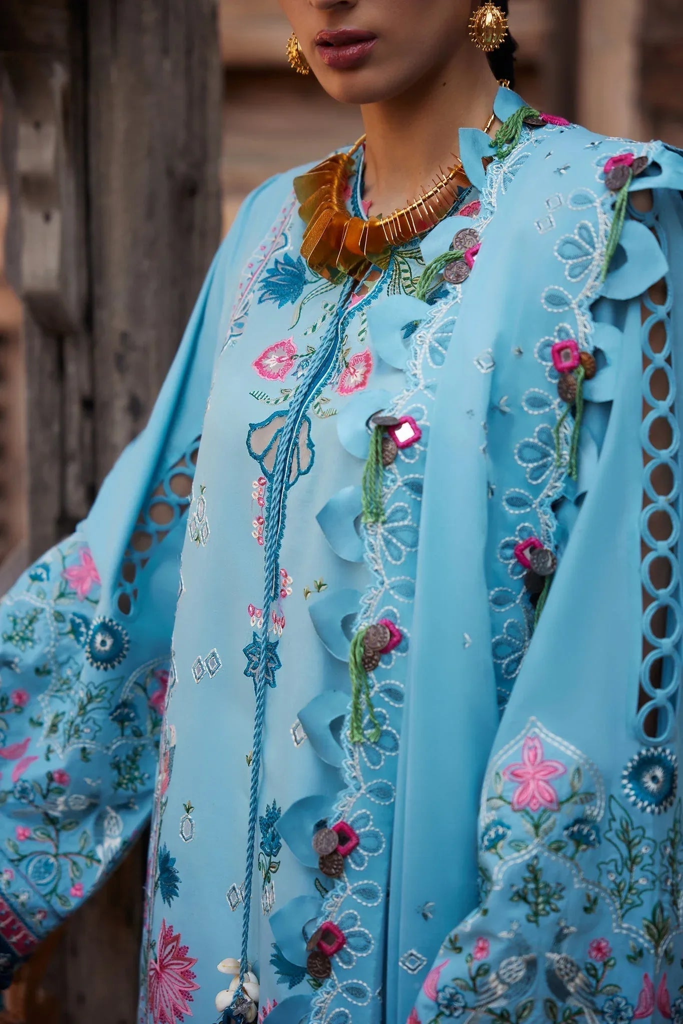 Elan | Luxury Lawn 25 | ISLA BLEU (EL25-11 A) - Rang-e-Khaas