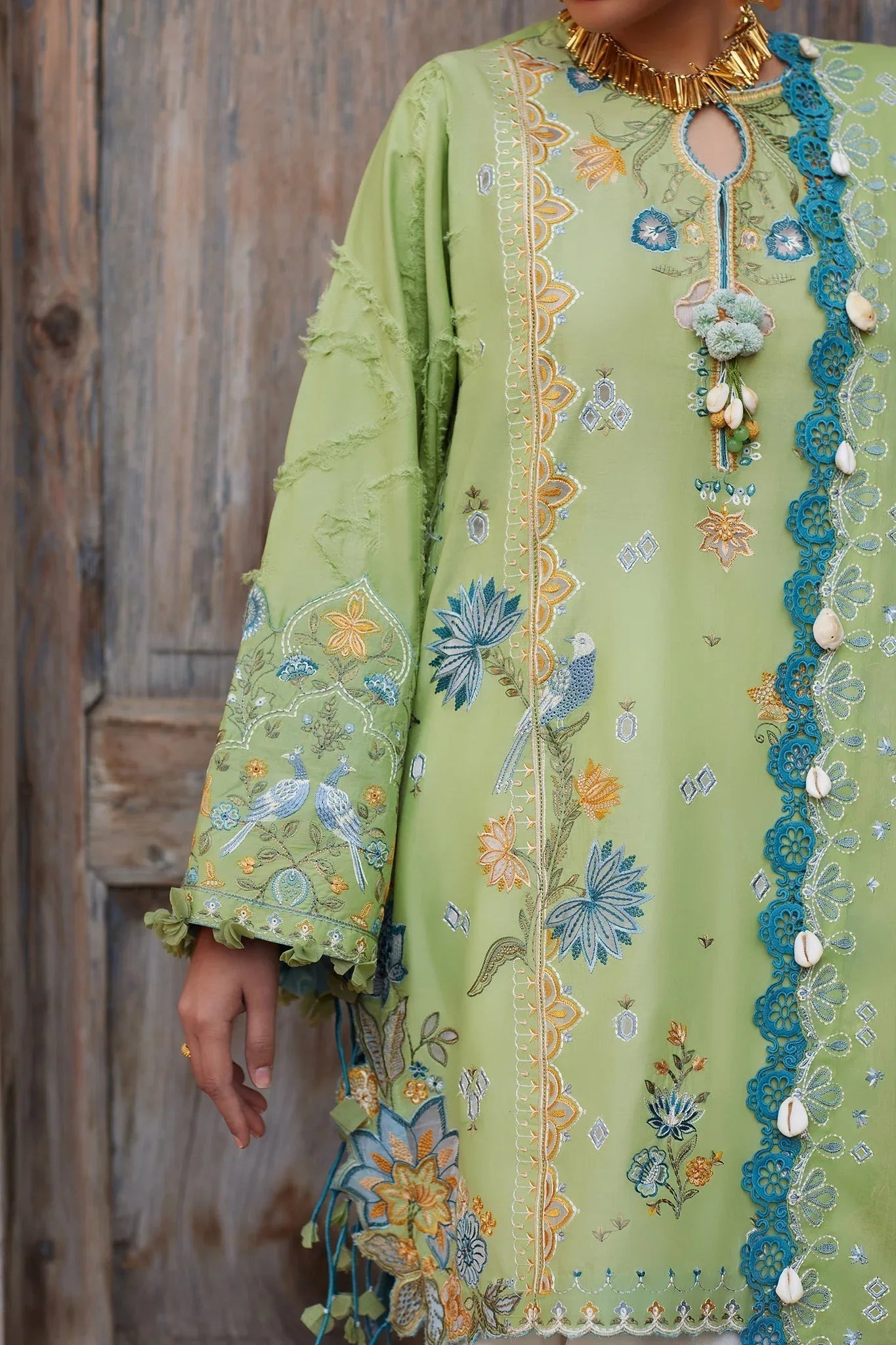 Elan | Luxury Lawn 25 | ISLA BLEU (EL25-11 B) - Rang-e-Khaas