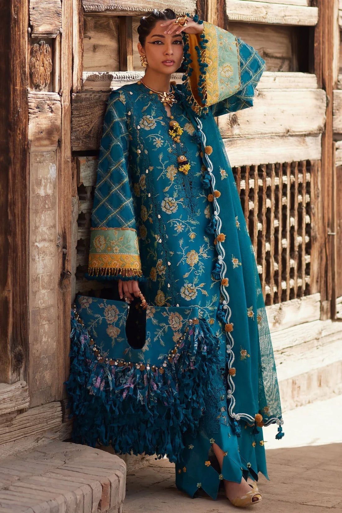 Elan | Luxury Lawn 25 | OPHELIA (EL25-10 A) - Rang-e-Khaas