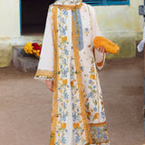 Zaha | Embroidered Lawn Collection | LEYA (ZL23-07 A)