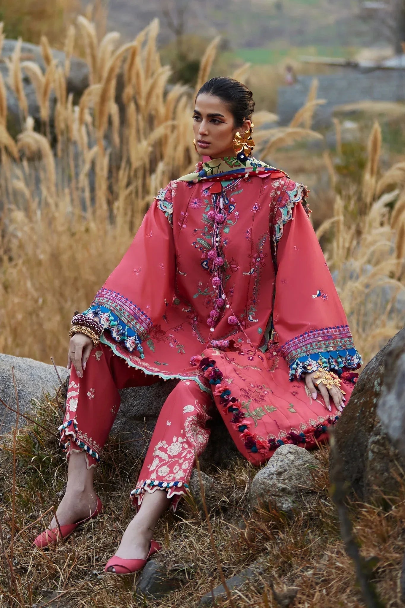 Elan | Luxury Lawn 25 | AURIELLE (EL25-06 B) - Rang-e-Khaas