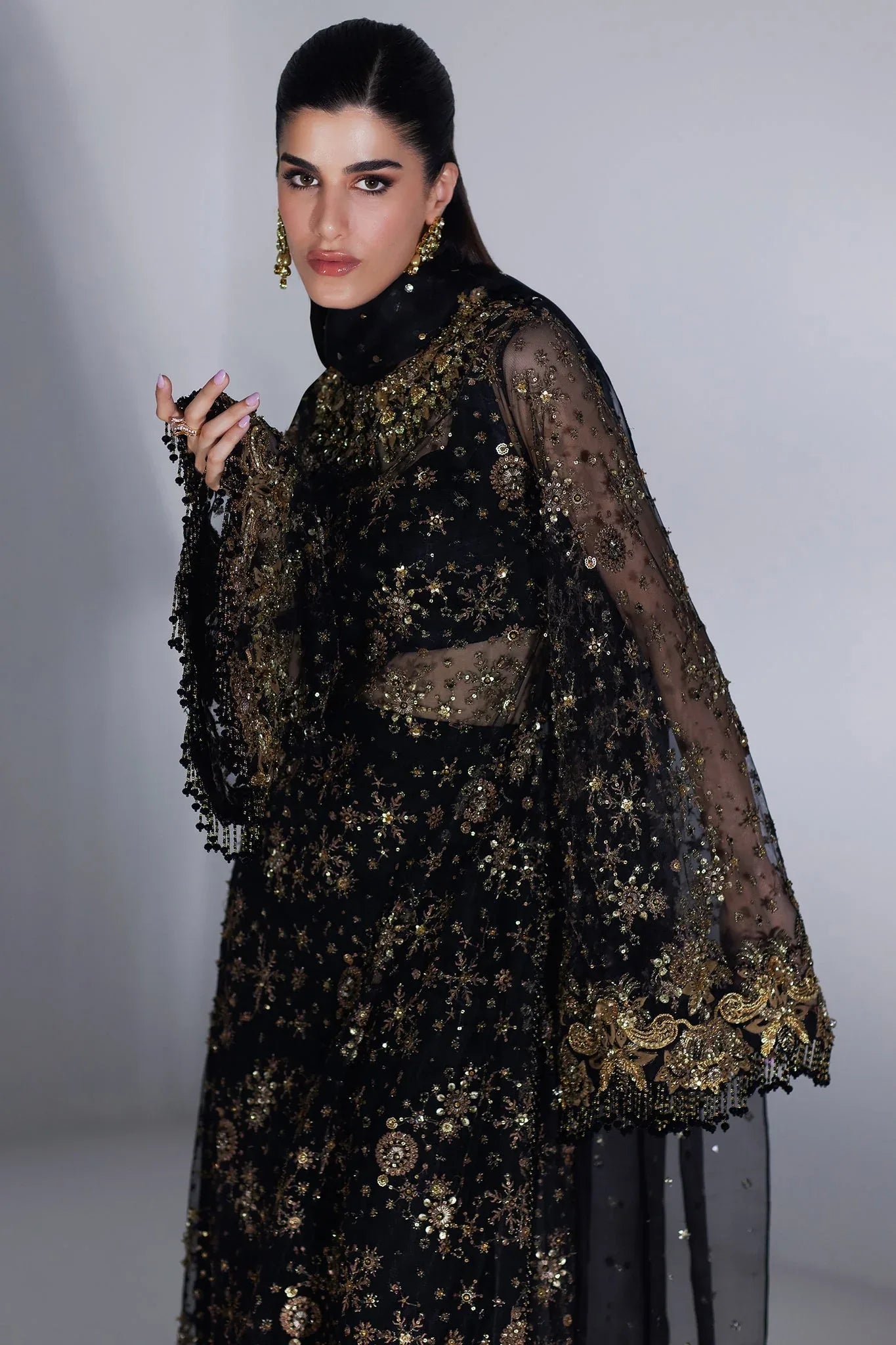 Elan | Luxury Wedding Wears | CASCADE D'ÉTOILES' (EP-21013)