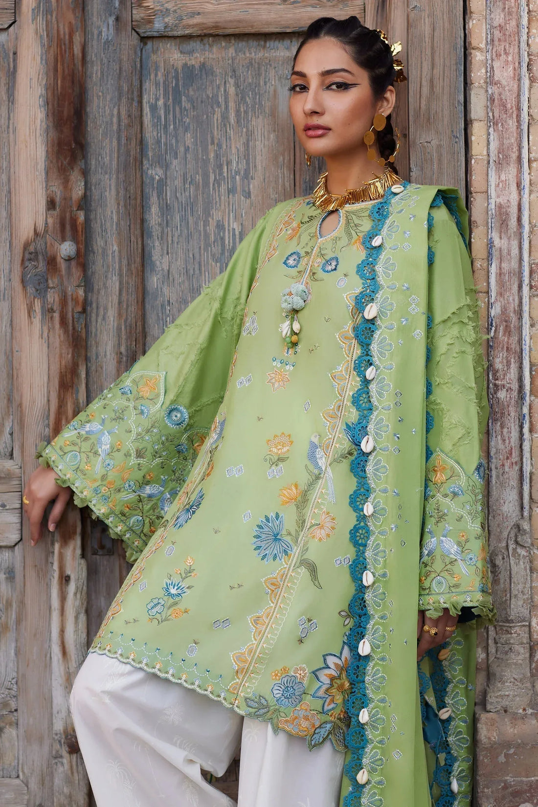Elan | Luxury Lawn 25 | ISLA BLEU (EL25-11 B) - Rang-e-Khaas