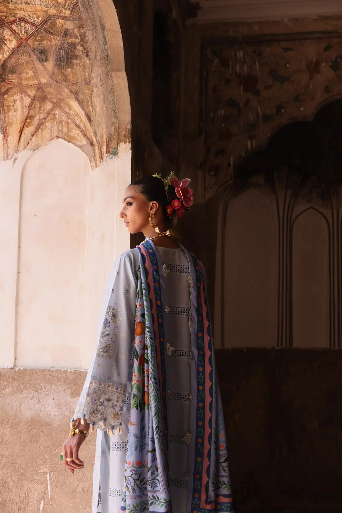 Elan | Luxury Lawn 25 | SERENE (EL25-01 B) - Rang-e-Khaas