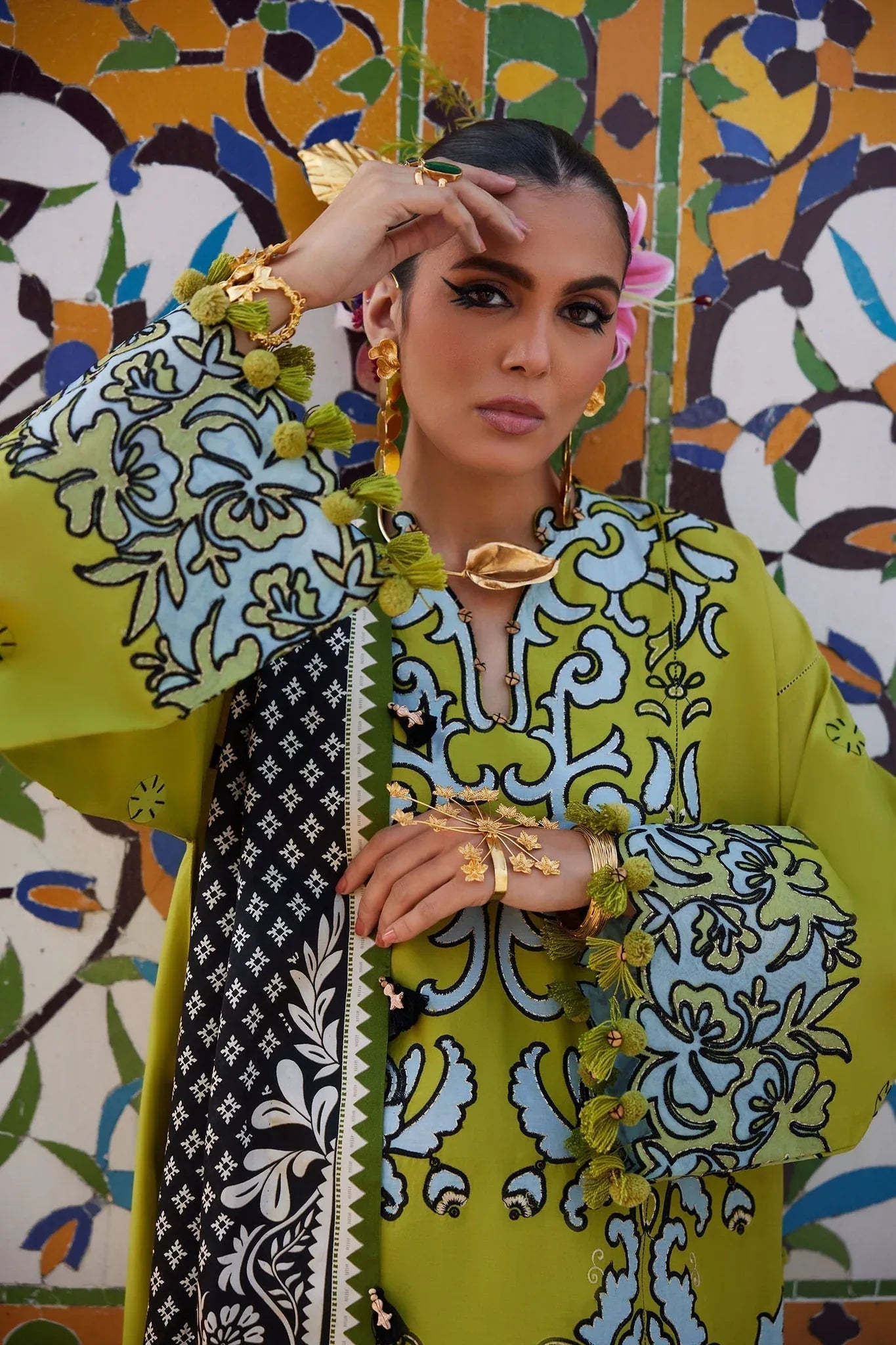 Elan | Luxury Lawn 25 | SOLENE (EL25-03 A) - Rang-e-Khaas