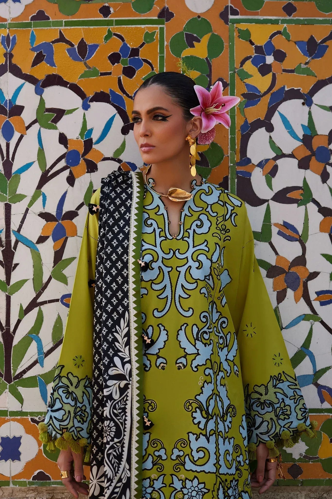 Elan | Luxury Lawn 25 | SOLENE (EL25-03 A) - Rang-e-Khaas